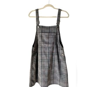 H&M Plaid Overall Dress ~ Size 10 ~ NWT